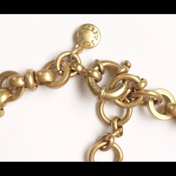 J. Crew Pink Ornate Crystal Art Deco Glam Necklace - Picture 4 of 4